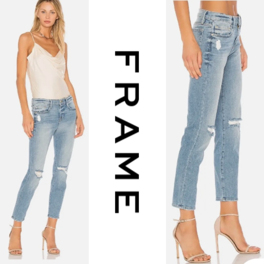 👖FRAME Denim Le Boy Distressed Jeans👖